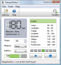 Screenshot of TempoPerfect Computer Metronome 3.08
