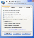 Screenshot of NT Registry Tweaker 1.0