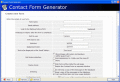 Screenshot of Contact Form Generator 1.7
