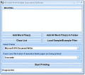 Screenshot of MS Word Print Multiple Documents Software 7.0