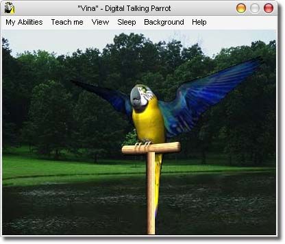 برنامج Digital Talking Parrot 1.0.14 للتسليه وبغبغان ينطق كل ماتقولة أو يسمعه