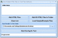 Screenshot of Save Multiple HTML Files As Text Files Software 7.0