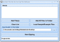 Screenshot of Zip Each File Into Its Own Zip File Software 7.0
