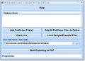 Screenshot of MS Publisher Export To Multiple PDF Files Software 7.0