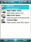 Screenshot of SecuWipe for Pocket PC 1.0
