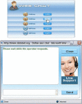 Multiuser webchat tool sends offline messages