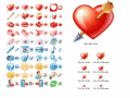 Ready-made icons for online dating sites