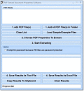 Screenshot of PDF Extract Document Properties Software 7.0
