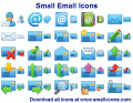 Toolbar and menu icon set for e-mail soft