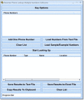 Screenshot of Reverse Phone Lookup Multiple Numbers Software 7.0