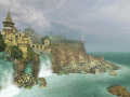 3D screensaver of a cool fantasy castle.