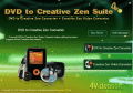 Screenshot of 4Videosoft DVD to Creative Zen Suite 3.3.08