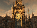 3D realistic medieval clock tower screensaver