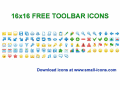 Screenshot of 16x16 Free Toolbar Icons 2010.2