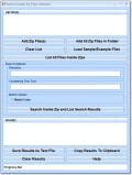 Screenshot of Search Inside Zip Files Software 7.0