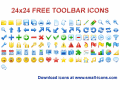 Screenshot of 24x24 Free Toolbar Icons 2010.1