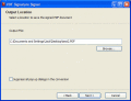 Screenshot of PDF Signature Signer 2.0