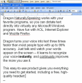 Screenshot of Nuance Dragon NaturallySpeaking 2010.27