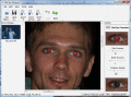 One-click red eyes effect correction tool.
