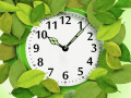 Screenshot of 7art Foliage Clock screensaver 1.1