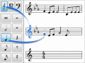 Screenshot of Crescendo Music Notation Editor 6.78