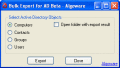 Screenshot of Algoware Active Directory Export Tool 2.0