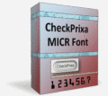 Screenshot of CheckPrixa MICR E13B Font 1.1
