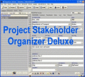 Screenshot of Project Stakeholder Organizer Deluxe 3.41