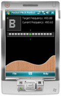 Screenshot of PitchPerfect Guitar Tuner for Pocket PC 2.01