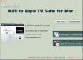 Screenshot of ICoolsoft DVD to Apple TV Suite for Mac 3.1.06