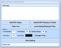 Screenshot of PDF Add Page Numbers Software 7.0