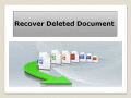 Screenshot of Recover Deleted Document 4.0.0.32