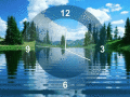 Screenshot of Lake Clock Screensaver 3.0