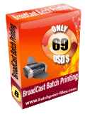 BroadCast Batch Printing prints all printable