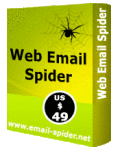 Screenshot of Web Emails Spider 0.0.0.0