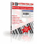 Create barcodes with ActiveX Controls.