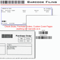 Simplifies document filing by use of barcodes