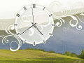 Screenshot of Warm Nature Clock ScreenSaver 1.1