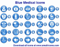 Screenshot of Blue Medical Icons 2010.1
