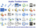 A cool-looking icon collection for music apps