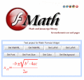 Screenshot of FMath Formula - GWT Widget 1.5.1