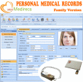 Screenshot of MyMedirecs Personal Health Records 2.7