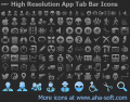 Screenshot of High Resolution App Tab Bar Icons 2011.1