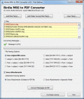 Screenshot of Mass MSG to PDF Converter 3.5