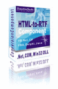 .Net component to convert HTML into RTF.