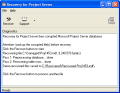 Screenshot of Recovery for Project Server 1.1.0841