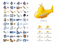 Music toolbar and menu icon collection