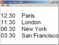 Screenshot of NTP Time Zone Clock 3.0