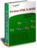 Screenshot of Windows HTML To WORD 8.0