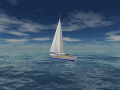 Screenshot of Sea Yacht Cruise 3D Screensaver 1.1.2.2